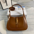 Gucci 636709 GG Jackie 1961 Small Hobo Shoulder Bag Brown - luxibagsmall