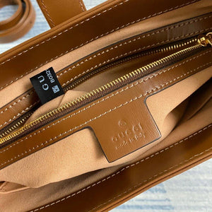 Gucci 636709 GG Jackie 1961 Small Hobo Shoulder Bag Brown - luxibagsmall