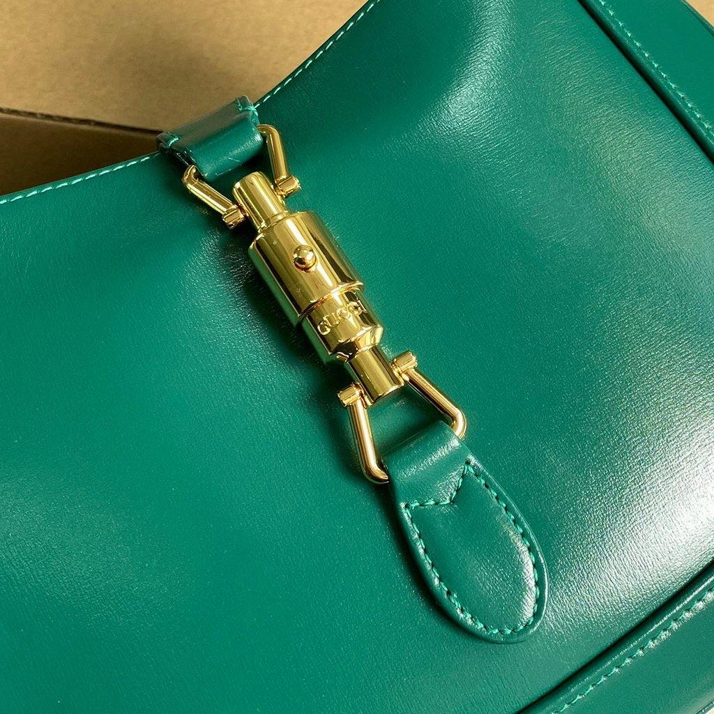Gucci 636709 GG Jackie 1961 Small Hobo Shoulder Bag Green - luxibagsmall
