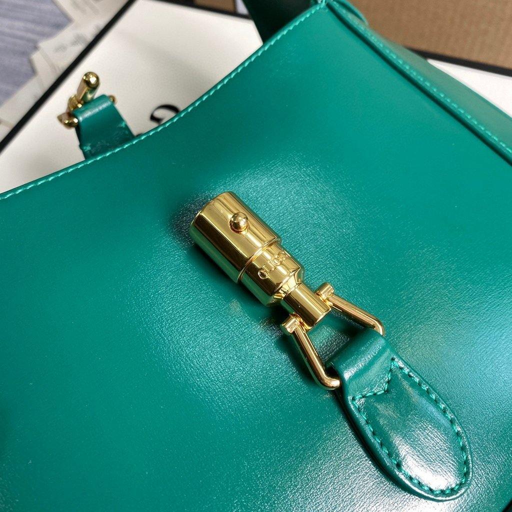 Gucci 636709 GG Jackie 1961 Small Hobo Shoulder Bag Green - luxibagsmall
