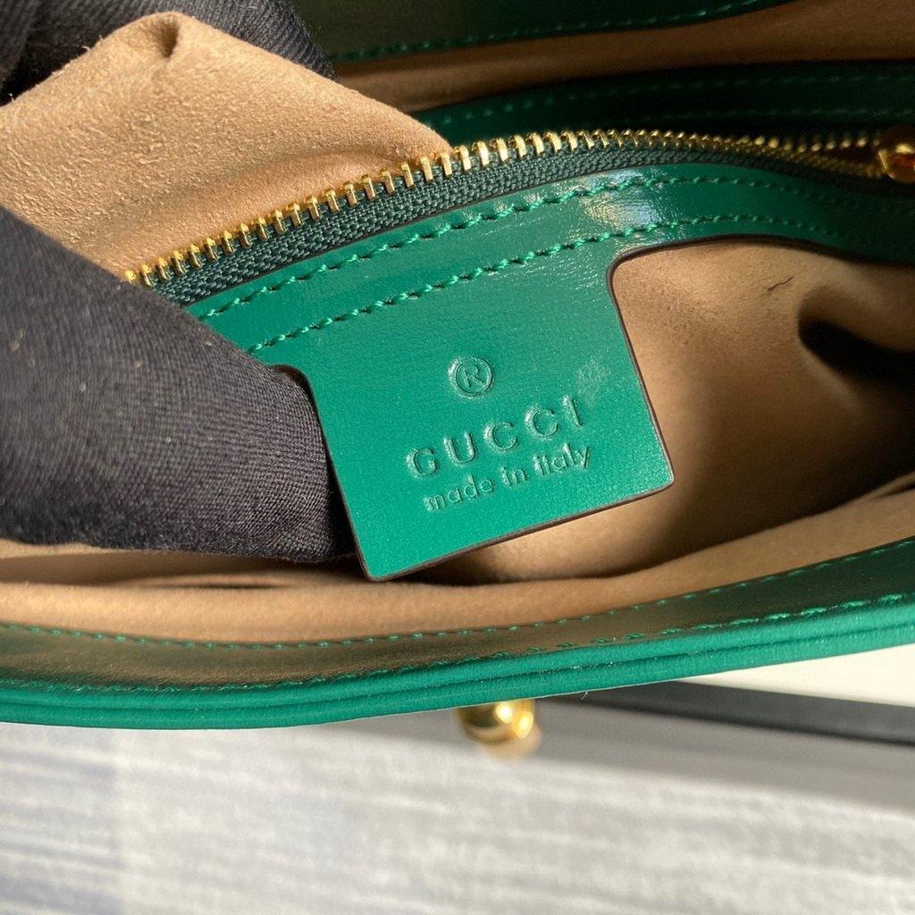 Gucci 636709 GG Jackie 1961 Small Hobo Shoulder Bag Green - luxibagsmall