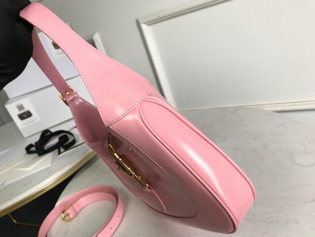 Gucci 636709 GG Jackie 1961 Small Hobo Shoulder Bag Pink - luxibagsmall