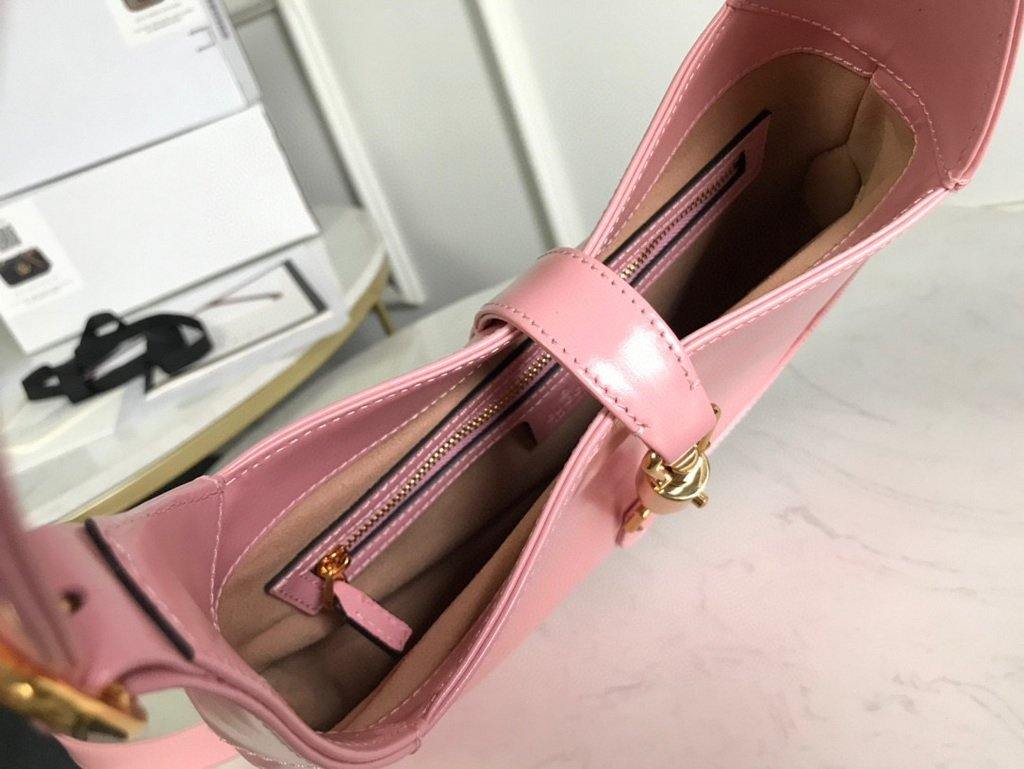 Gucci 636709 GG Jackie 1961 Small Hobo Shoulder Bag Pink - luxibagsmall