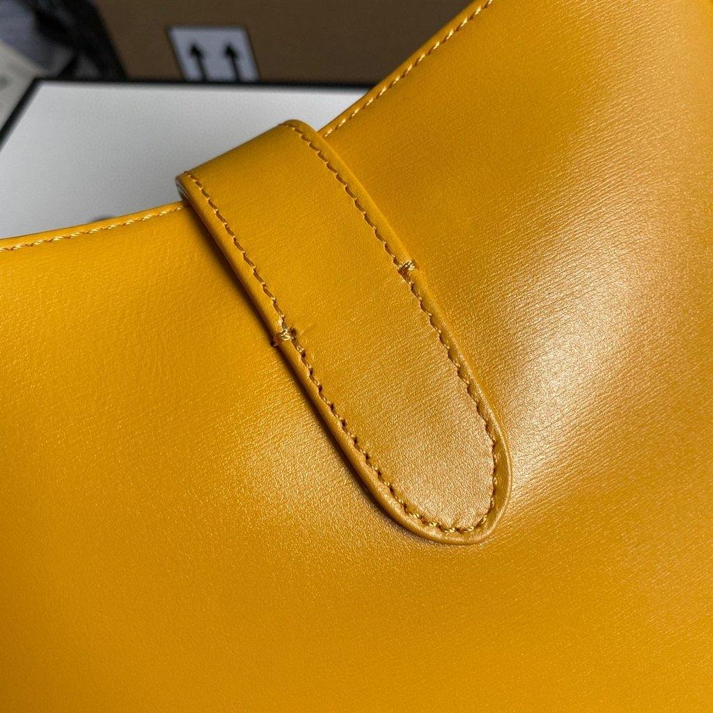 Gucci 636709 GG Jackie 1961 Small Hobo Shoulder Bag Yellow - luxibagsmall