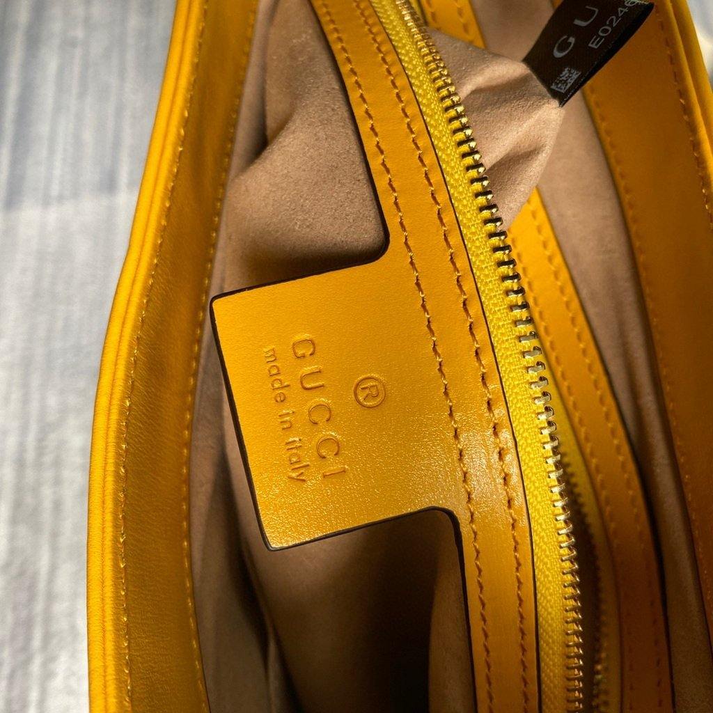 Gucci 636709 GG Jackie 1961 Small Hobo Shoulder Bag Yellow - luxibagsmall