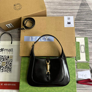 Gucci 636709 Jackie 1961 Small shoulder Bag Black - Default Title - View 1