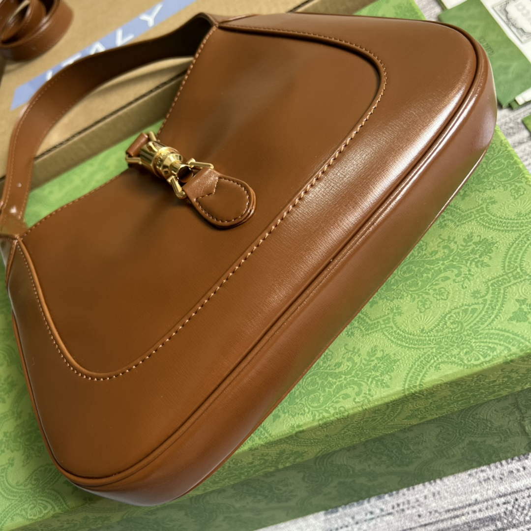 Gucci 636709 Jackie 1961 Small Shoulder Bag Brown - Default Title - View 6