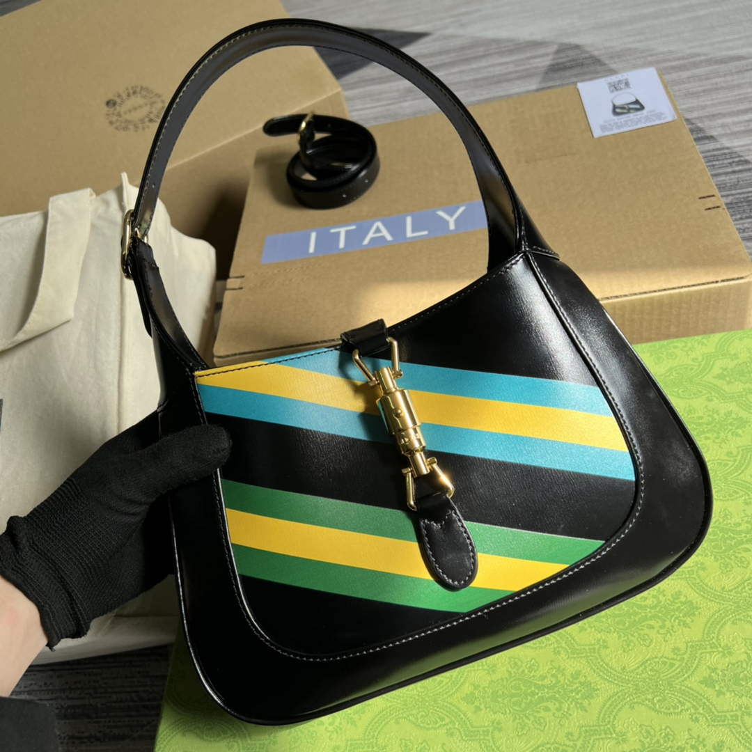 Gucci 636709 Jackie 1961 Small Shoulder Bag Colorful