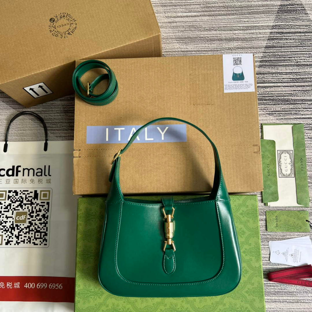 Gucci 636709 Jackie 1961 Small Shoulder Bag Green