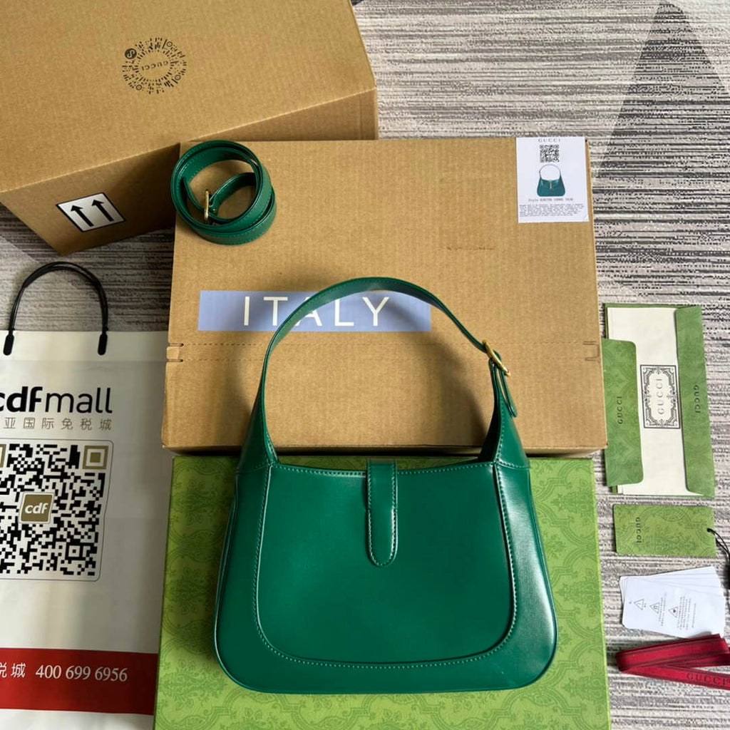 Gucci 636709 Jackie 1961 Small Shoulder Bag Green