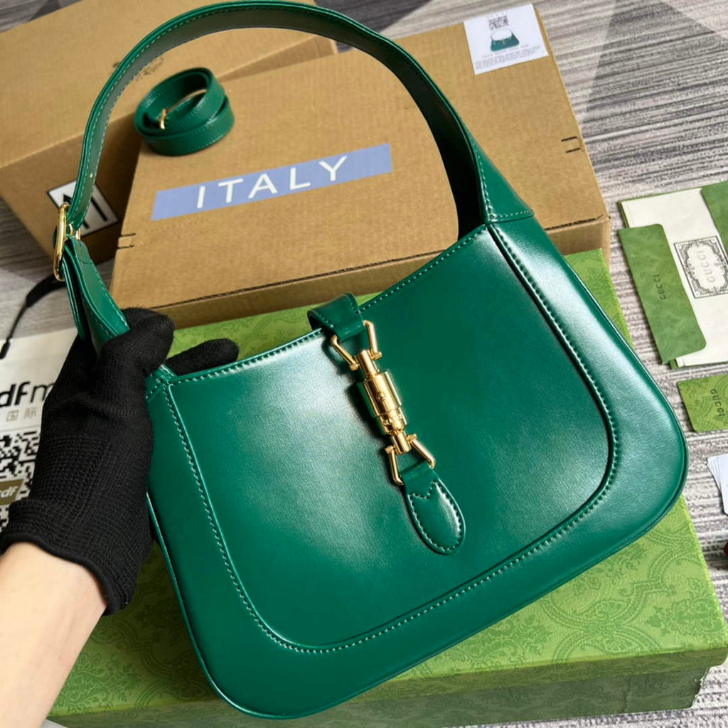 Gucci 636709 Jackie 1961 Small Shoulder Bag Green