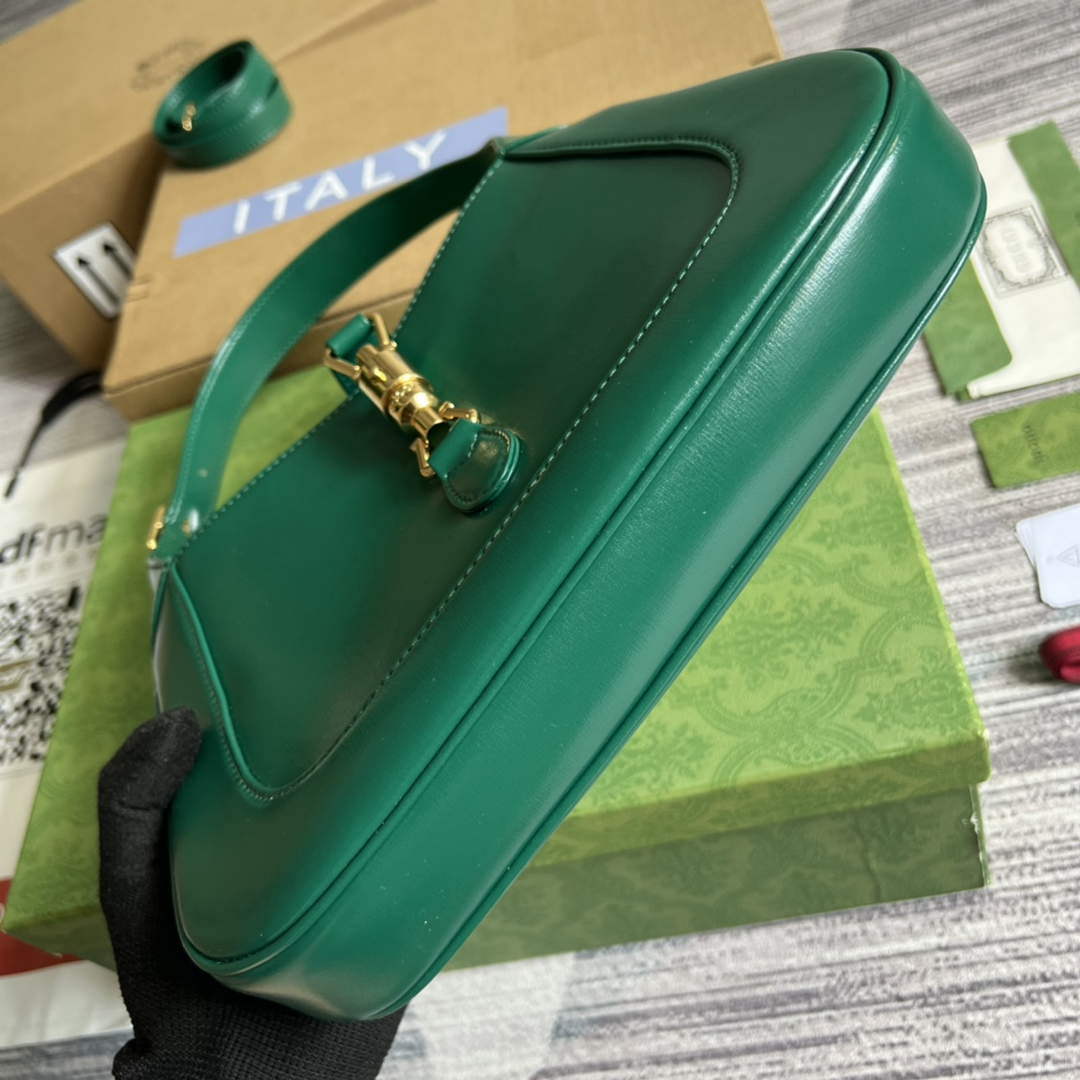 Gucci 636709 Jackie 1961 Small Shoulder Bag Green - Default Title - View 5