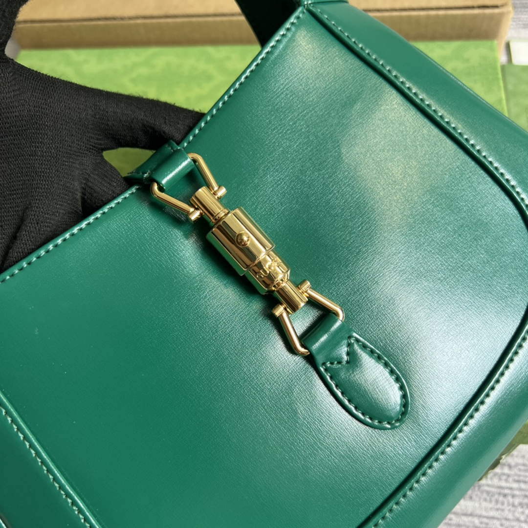 Gucci 636709 Jackie 1961 Small Shoulder Bag Green - Default Title - View 6