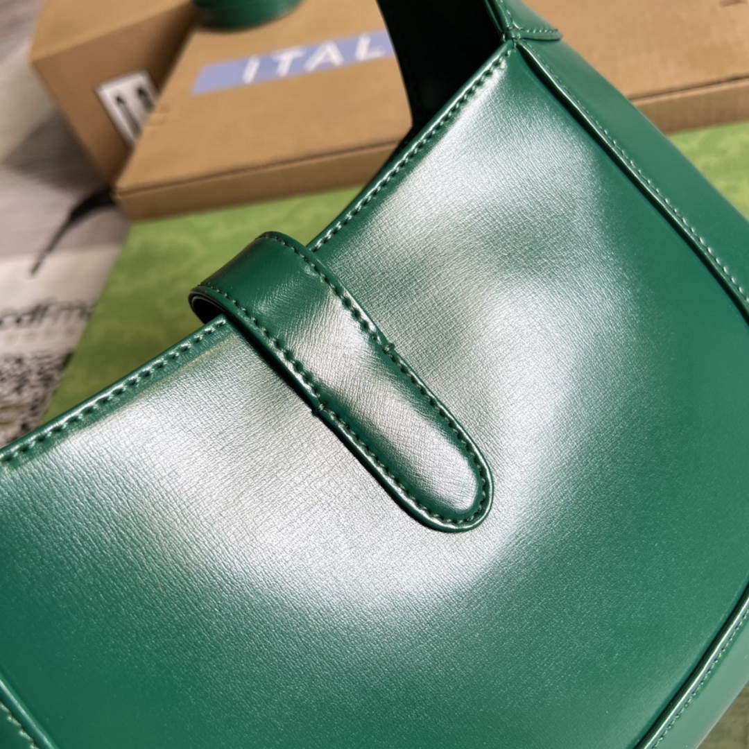 Gucci 636709 Jackie 1961 Small Shoulder Bag Green - Default Title - View 7