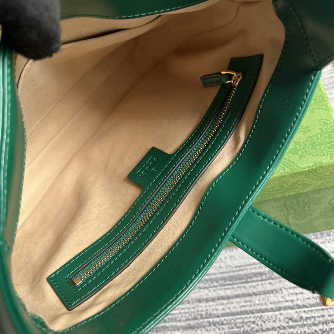 Gucci 636709 Jackie 1961 Small Shoulder Bag Green - Default Title - View 8