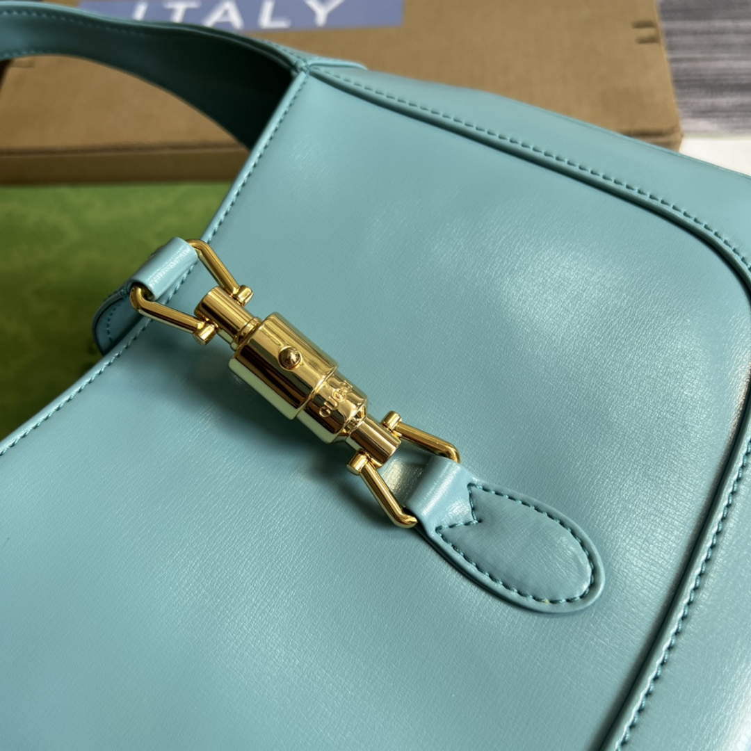 Gucci 636709 Jackie 1961 Small Shoulder Bag Light blue - Default Title - View 6