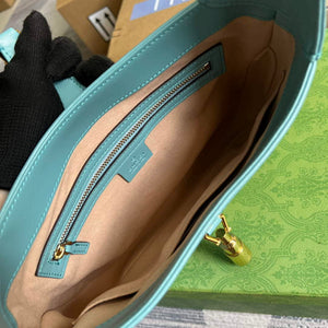 Gucci 636709 Jackie 1961 Small Shoulder Bag Light blue - Default Title - View 8