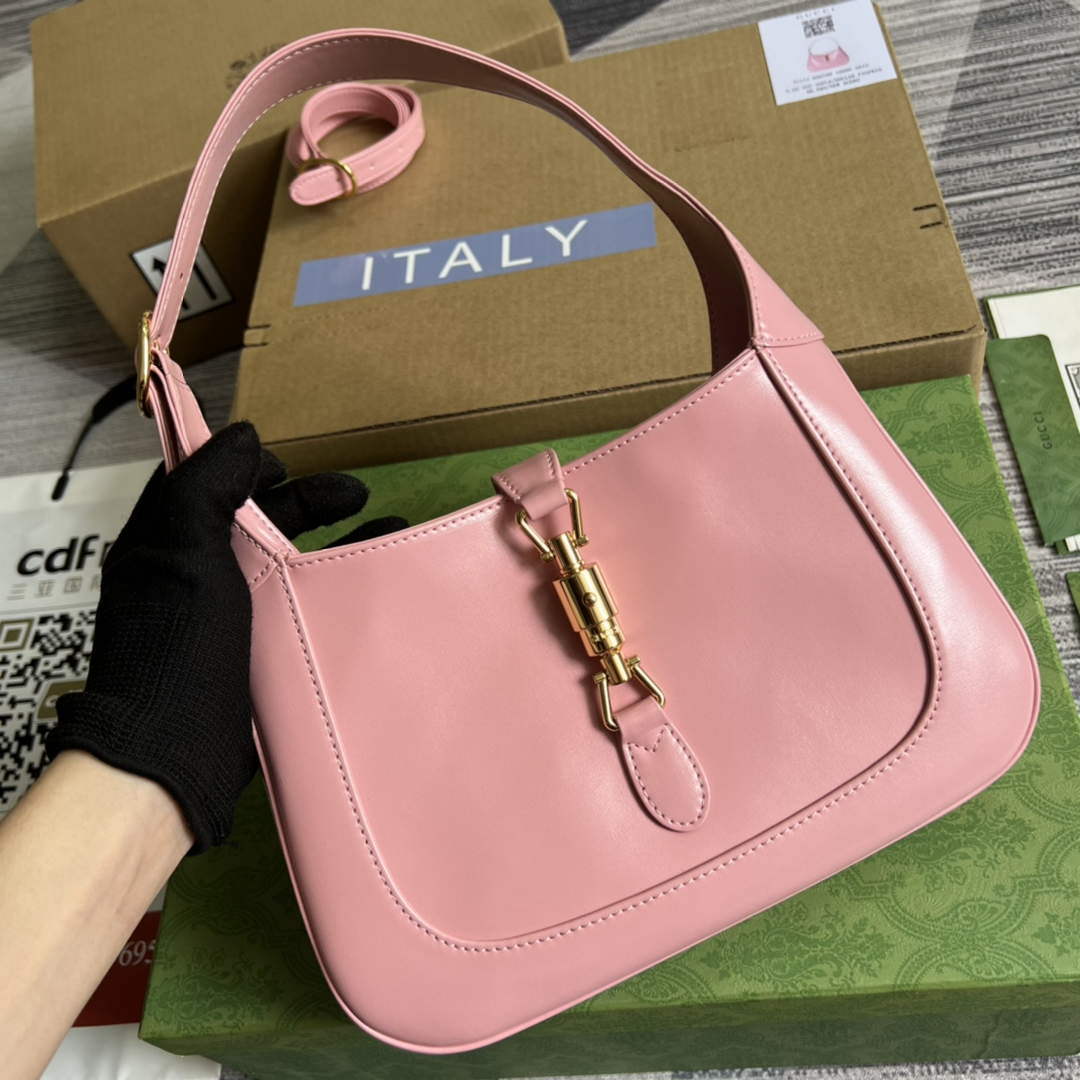 Gucci 636709 Jackie 1961 Small Shoulder Bag Pink - Default Title - View 4