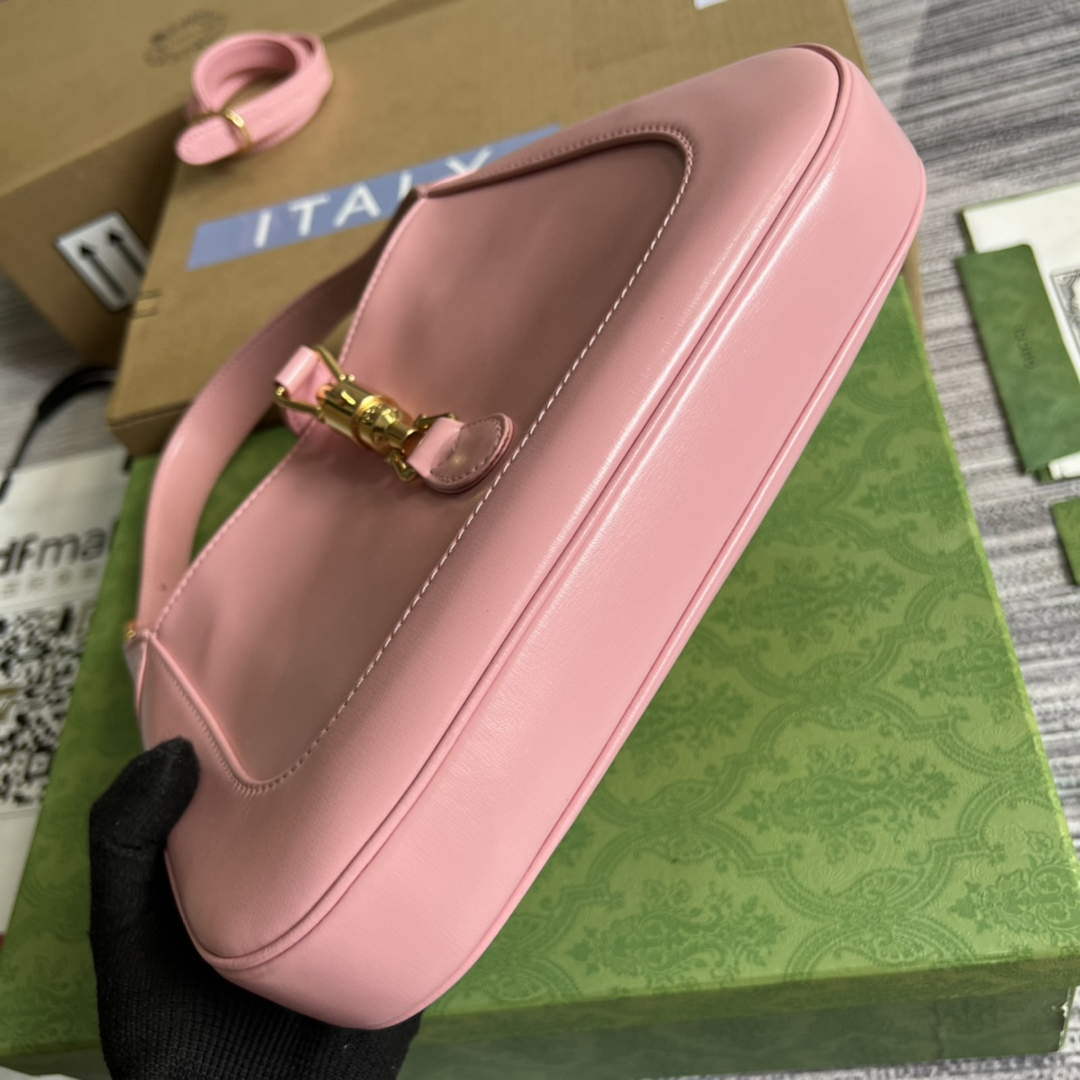 Gucci 636709 Jackie 1961 Small Shoulder Bag Pink - Default Title - View 6