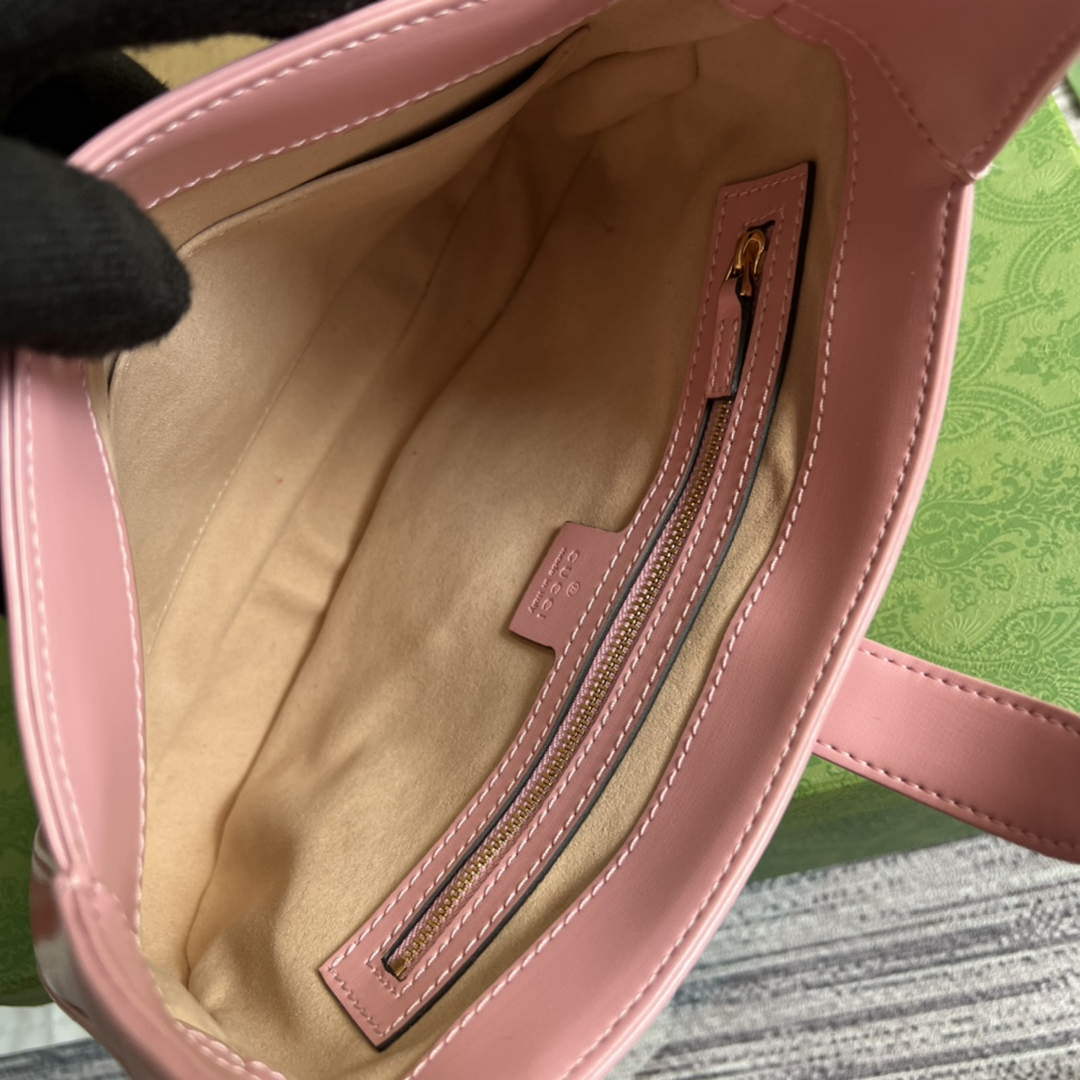 Gucci 636709 Jackie 1961 Small Shoulder Bag Pink - Default Title - View 8