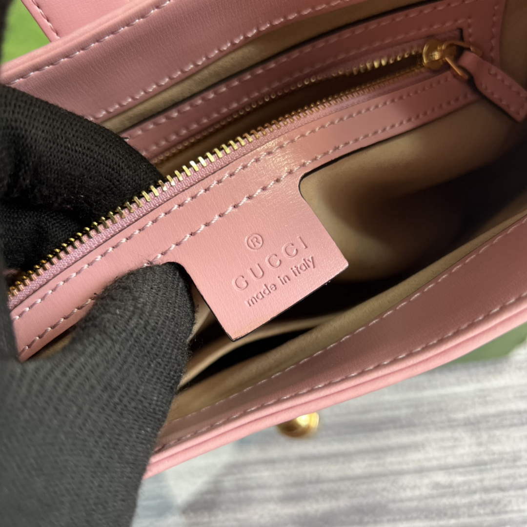Gucci 636709 Jackie 1961 Small Shoulder Bag Pink - Default Title - View 9