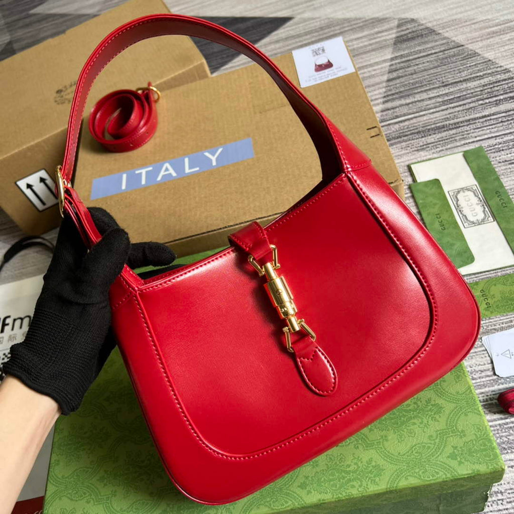Gucci 636709 Jackie 1961 Small Shoulder Bag Red