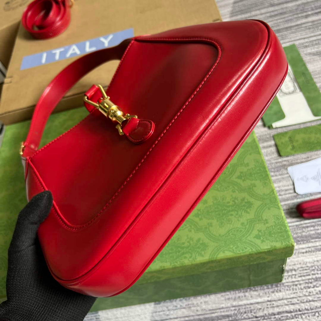 Gucci 636709 Jackie 1961 Small Shoulder Bag Red