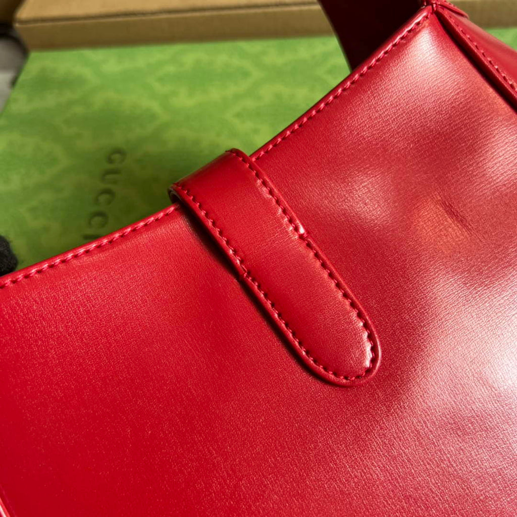 Gucci 636709 Jackie 1961 Small Shoulder Bag Red