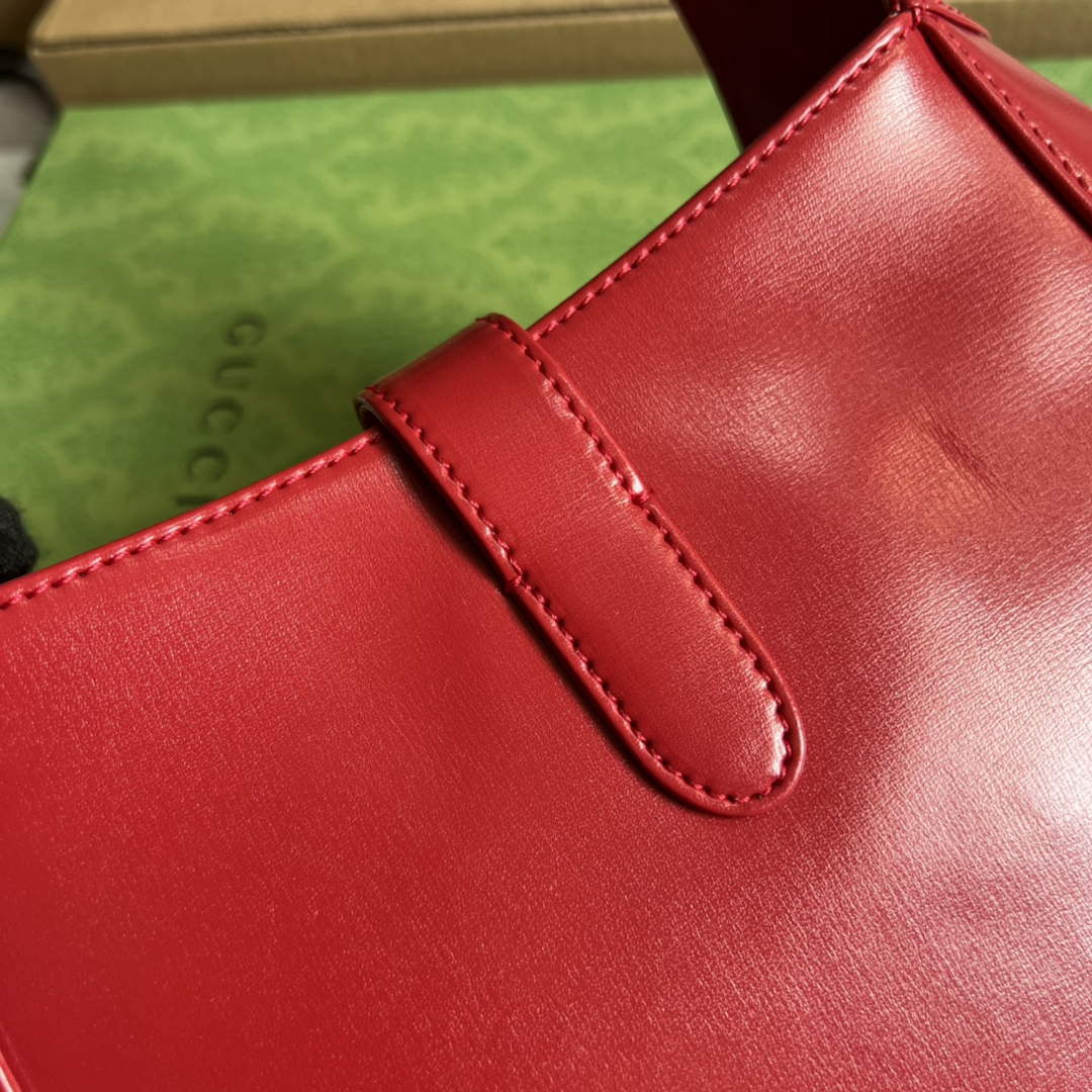 Gucci 636709 Jackie 1961 Small Shoulder Bag Red - Default Title - View 7