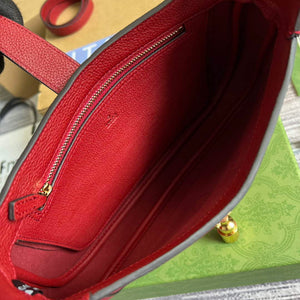 Gucci 636709 Jackie 1961 Small Natural Grain Bag Red - Default Title - View 8