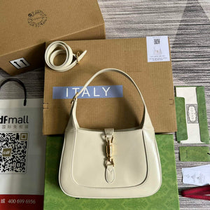 Gucci 636709 Jackie 1961 Small Shoulder Bag White - Default Title - View 1