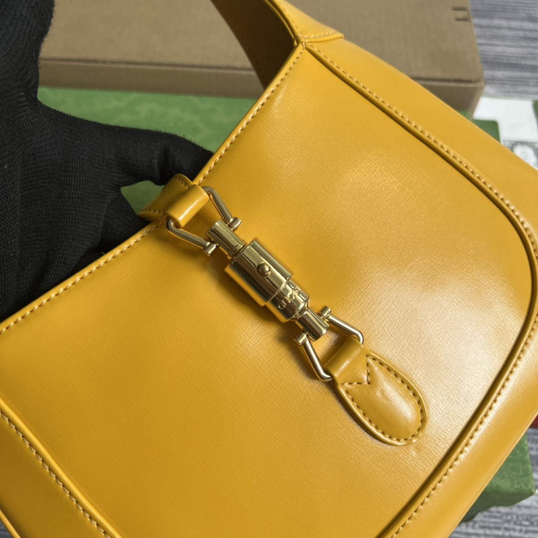 Gucci 636709 Jackie 1961 Small Shoulder Bag Yellow - Default Title - View 5