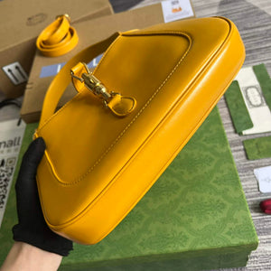 Gucci 636709 Jackie 1961 Small Shoulder Bag Yellow - Default Title - View 6