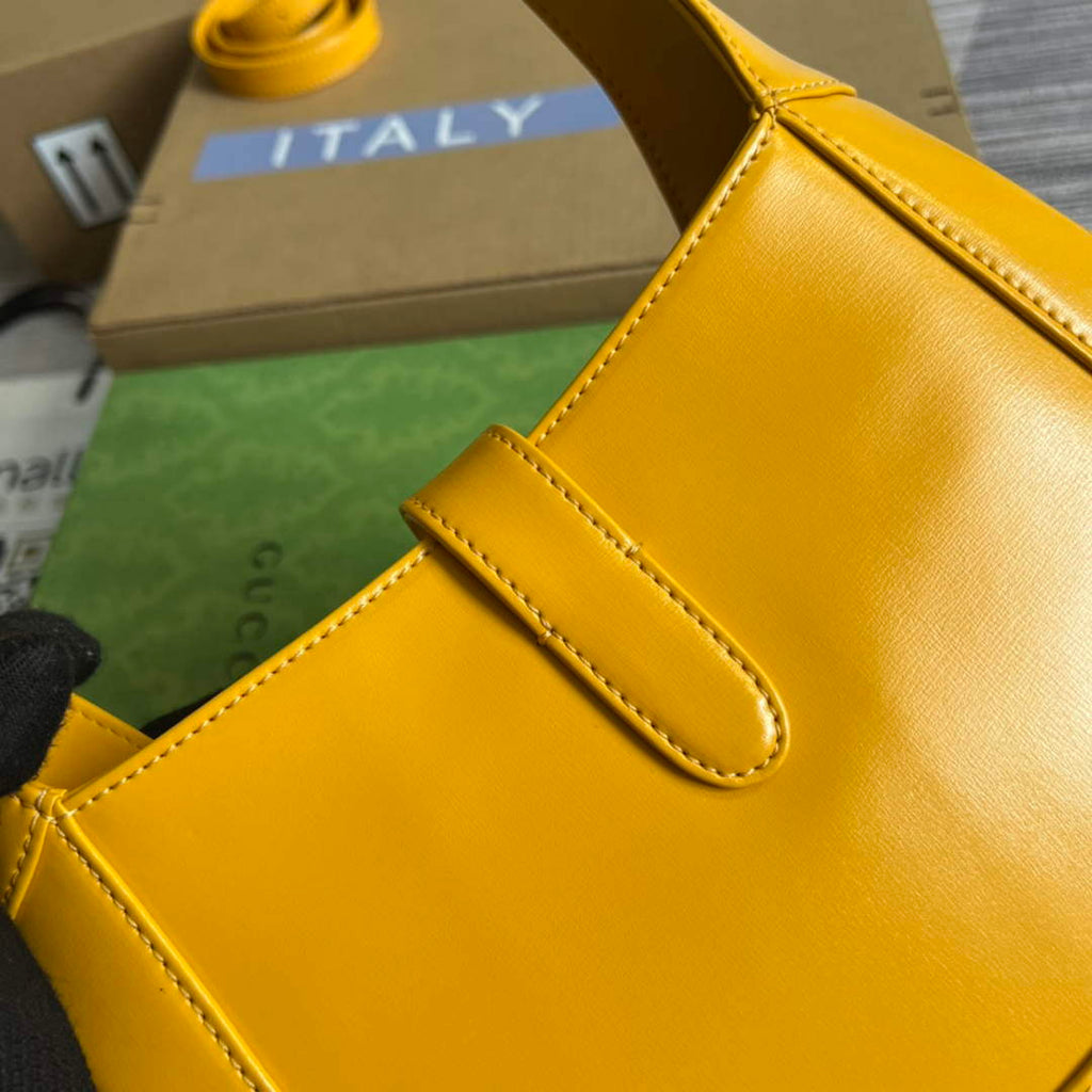 Gucci 636709 Jackie 1961 Small Shoulder Bag Yellow