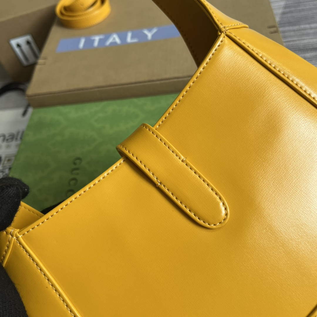 Gucci 636709 Jackie 1961 Small Shoulder Bag Yellow - Default Title - View 7