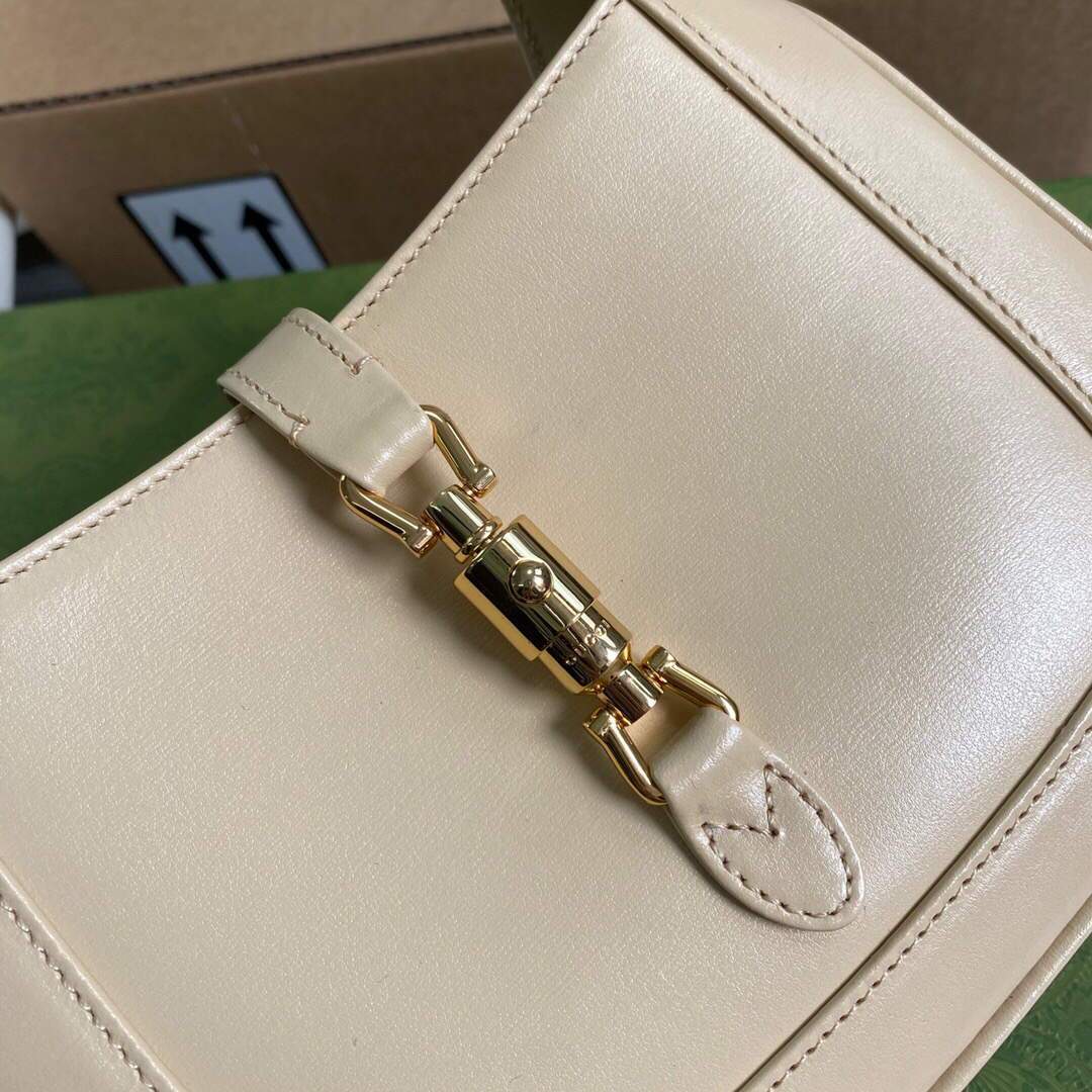 Gucci 637091 Jackie 1961 Mini Shoulder Bag Beige