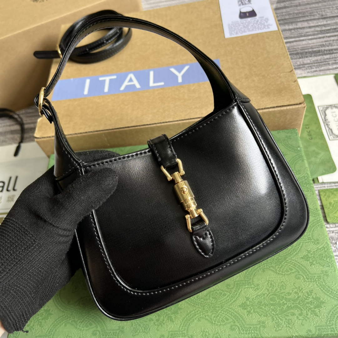 Gucci 637091 Jackie 1961 mini shoulder bag Black