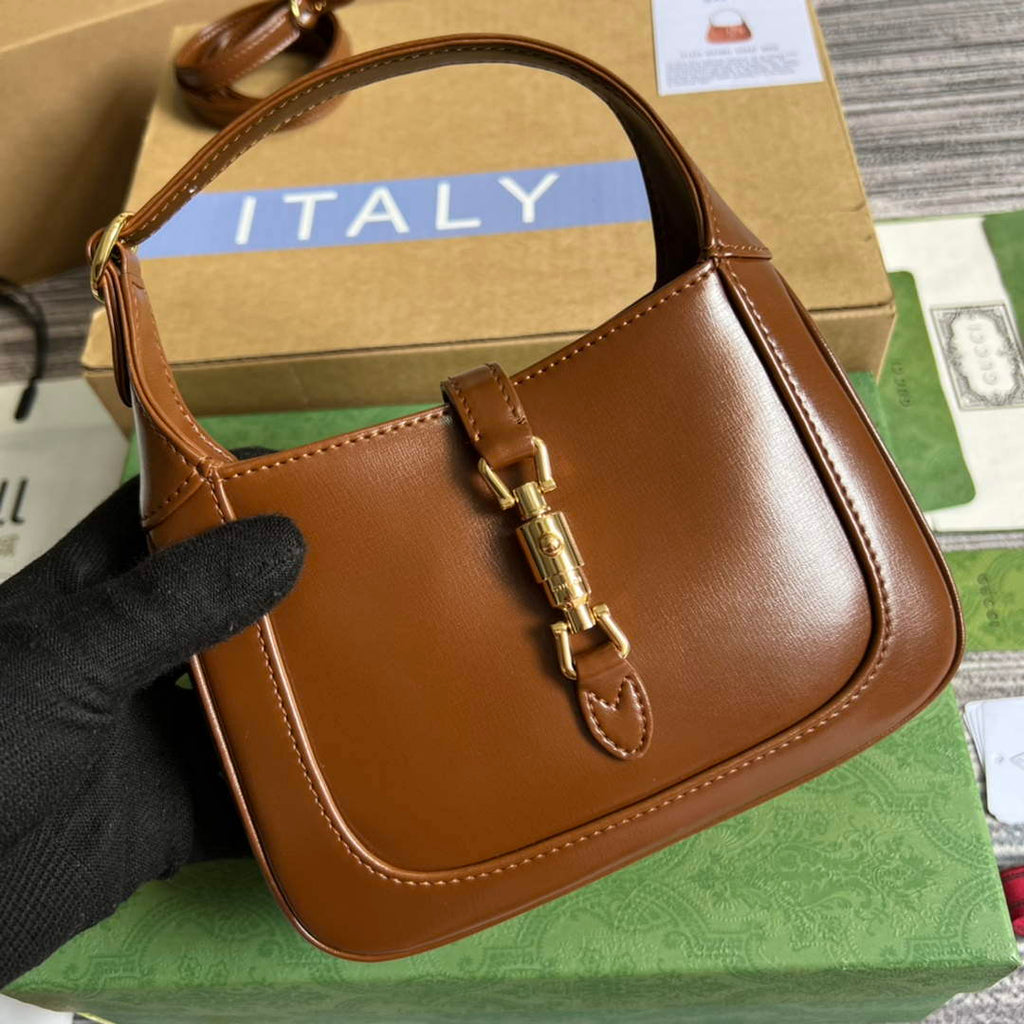 Gucci 637091 Jackie 1961 mini shoulder bag Brown