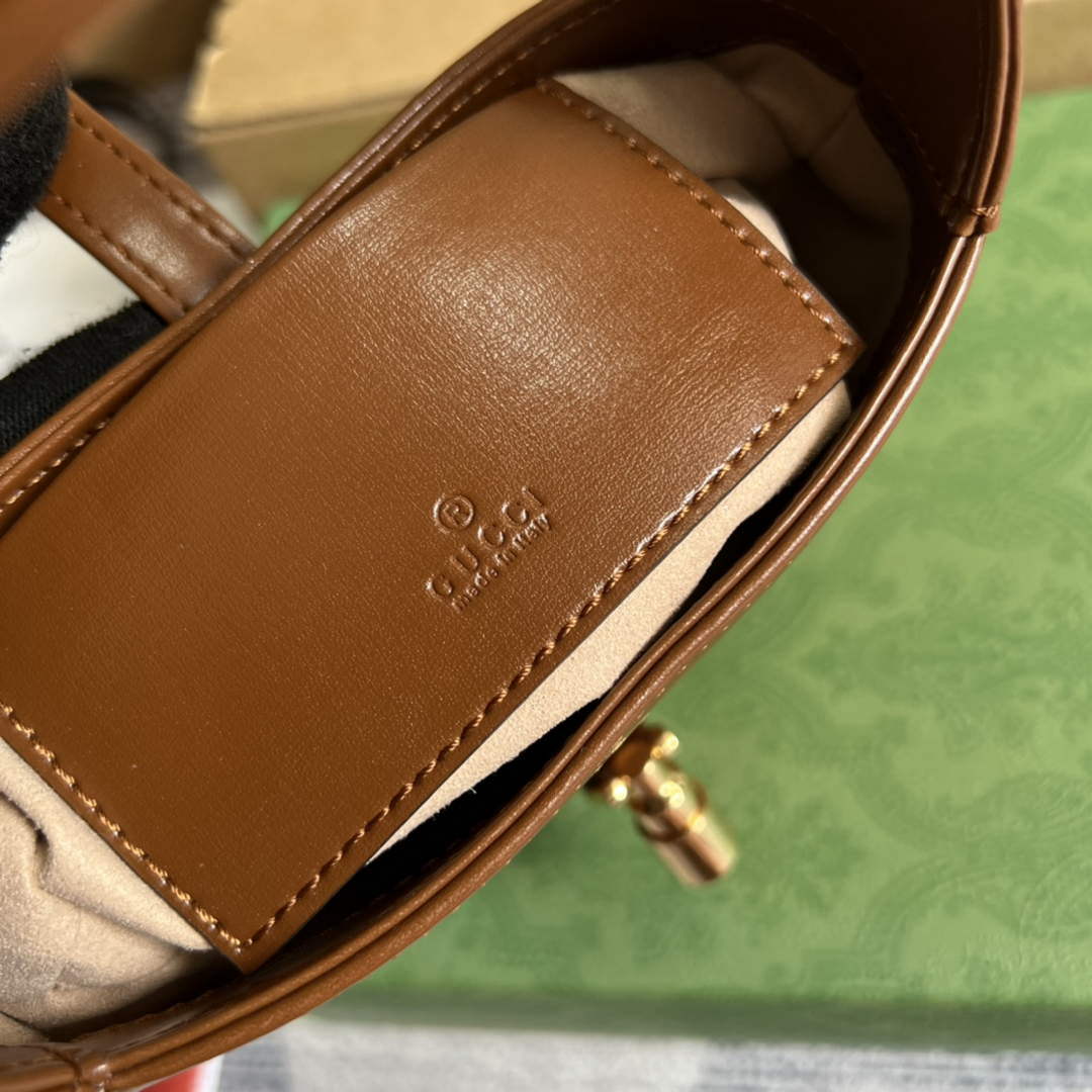 Gucci 637091 Jackie 1961 mini shoulder bag Brown - Default Title - View 9
