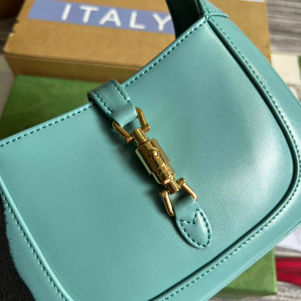 Gucci 637091 Jackie 1961 mini shoulder bag Light blue