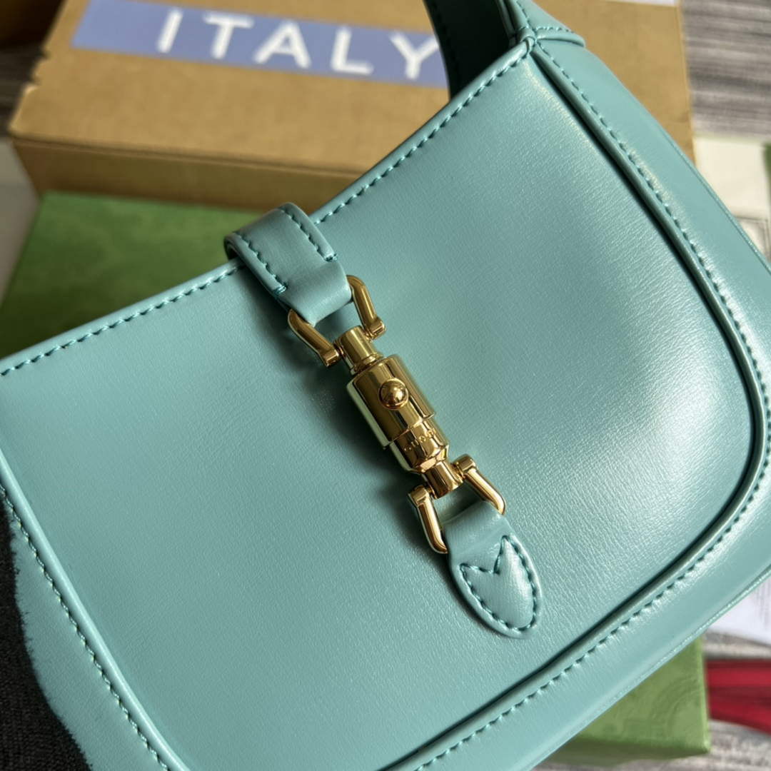 Gucci 637091 Jackie 1961 mini shoulder bag Light blue - Default Title - View 6