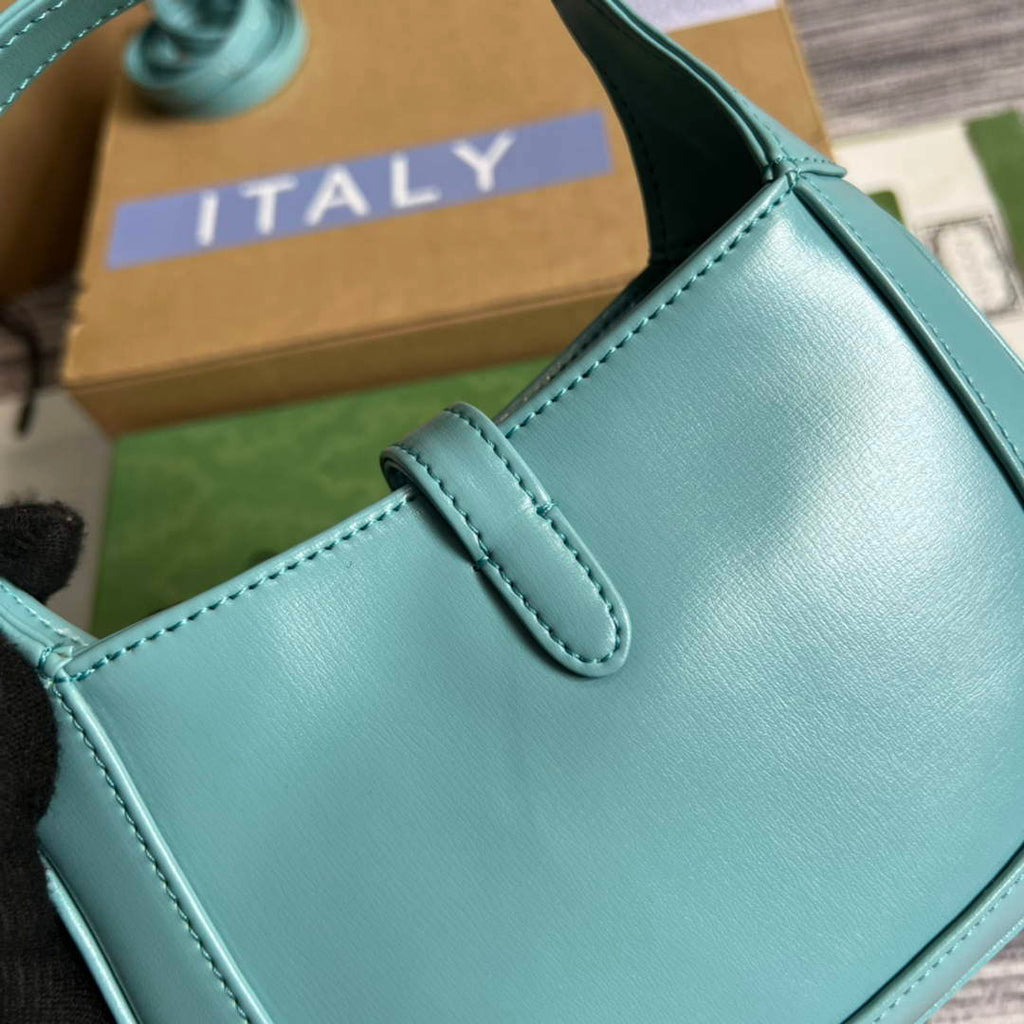 Gucci 637091 Jackie 1961 mini shoulder bag Light blue