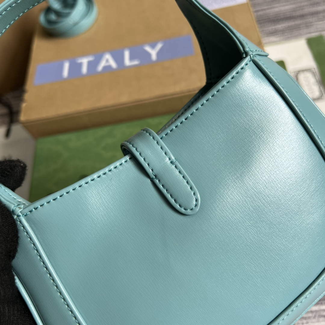 Gucci 637091 Jackie 1961 mini shoulder bag Light blue - Default Title - View 7
