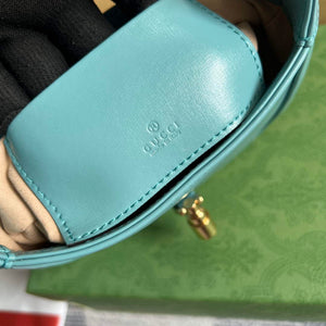 Gucci 637091 Jackie 1961 mini shoulder bag Light blue - Default Title - View 9