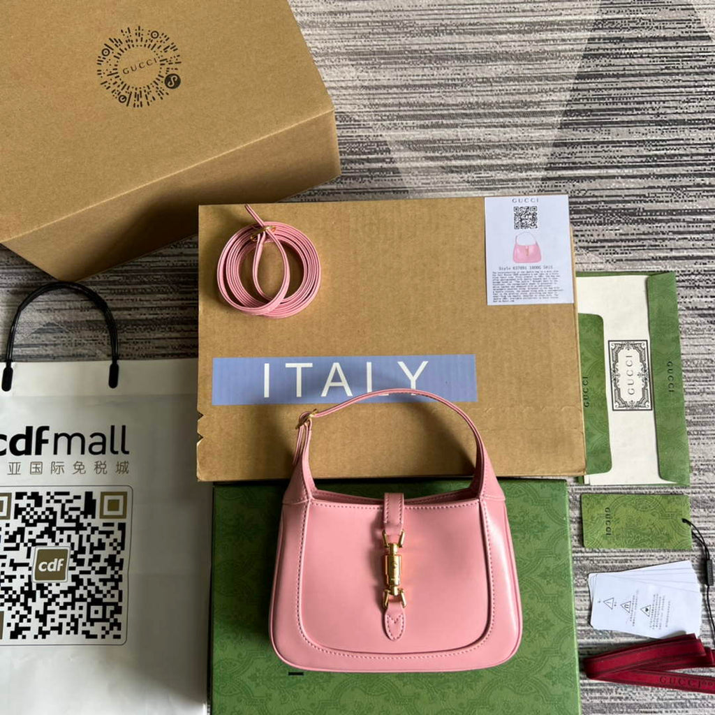 Gucci 637091 Jackie 1961 mini shoulder bag Pink