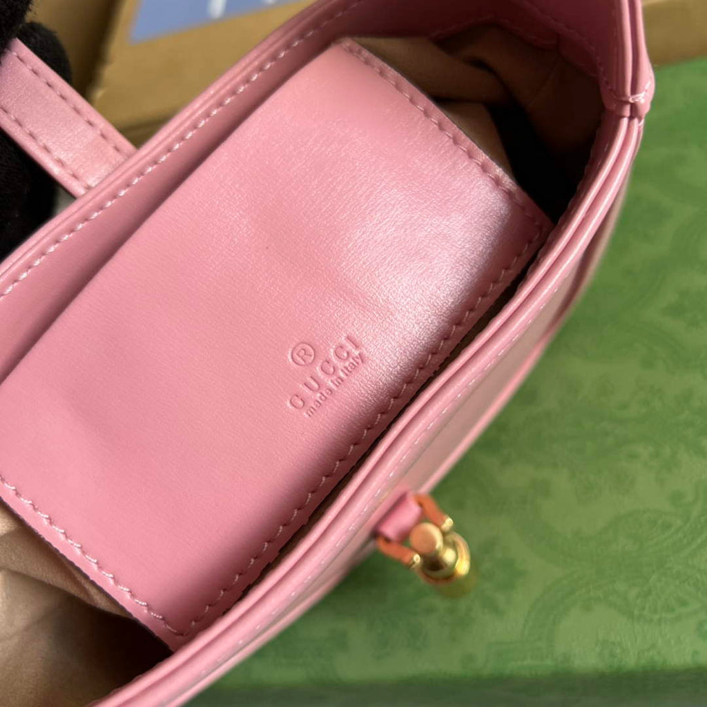 Gucci 637091 Jackie 1961 mini shoulder bag Pink