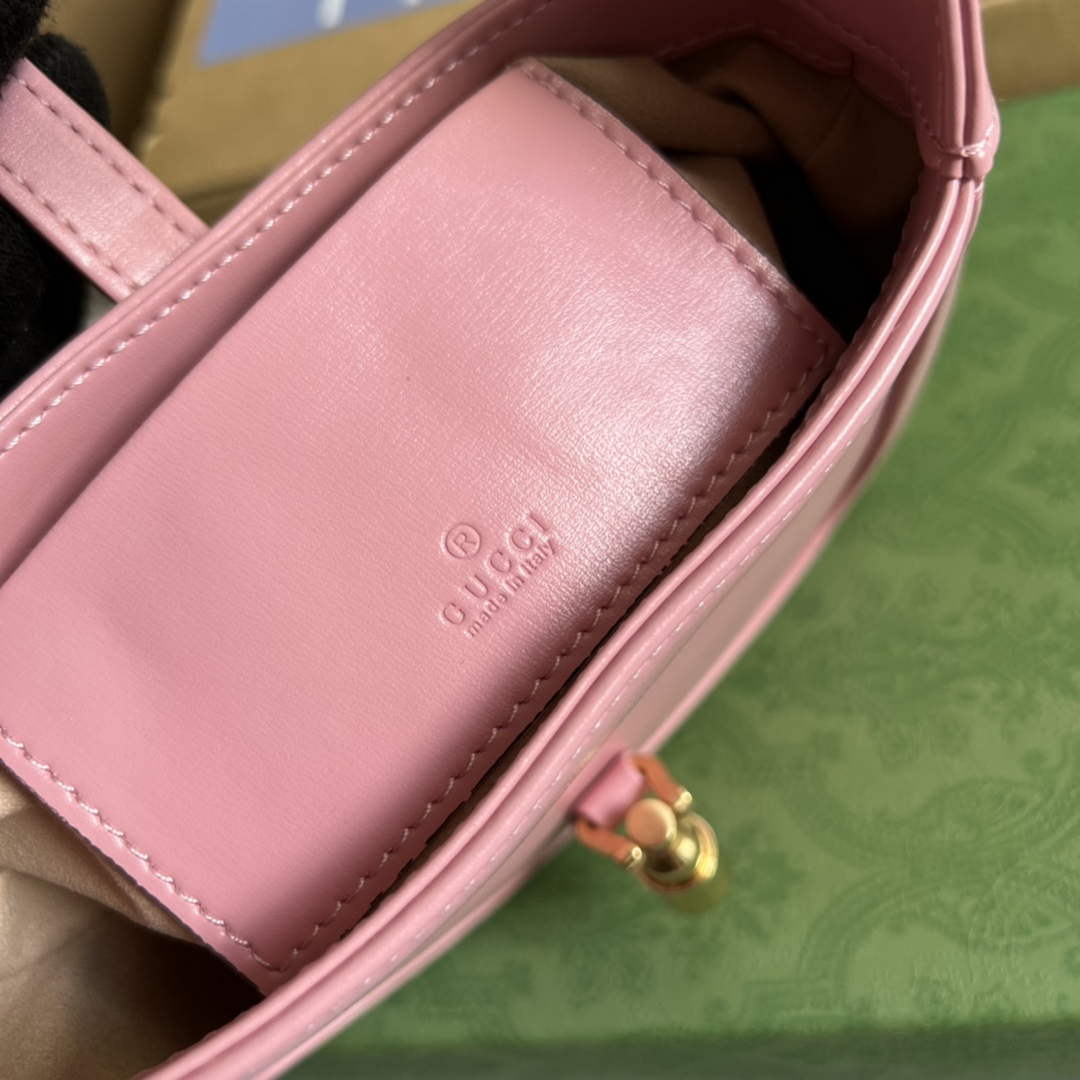 Gucci 637091 Jackie 1961 mini shoulder bag Pink - Default Title - View 9