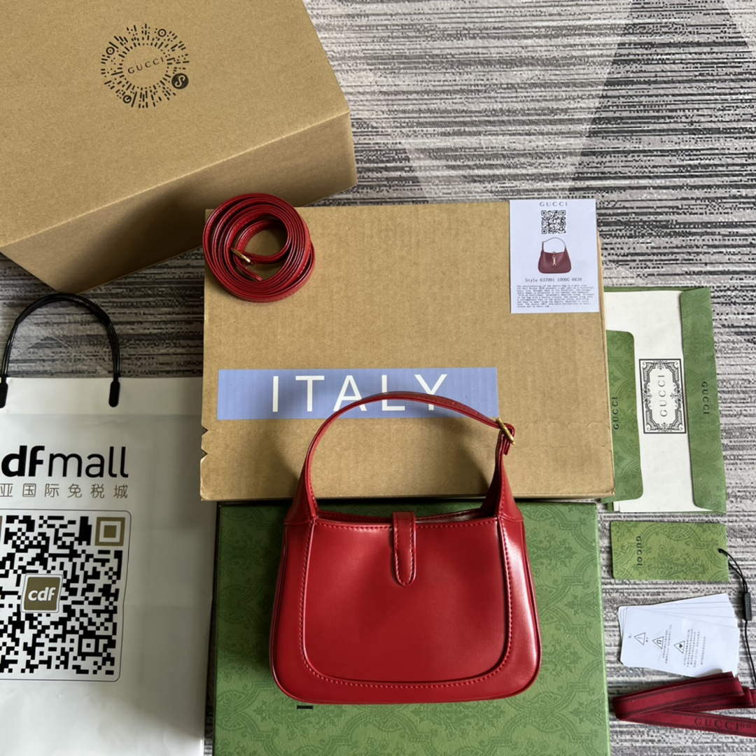 Gucci 637091 Jackie 1961 mini shoulder bag Red - Default Title - View 2