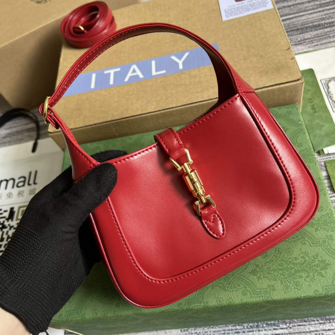Gucci 637091 Jackie 1961 mini shoulder bag Red - Default Title - View 4