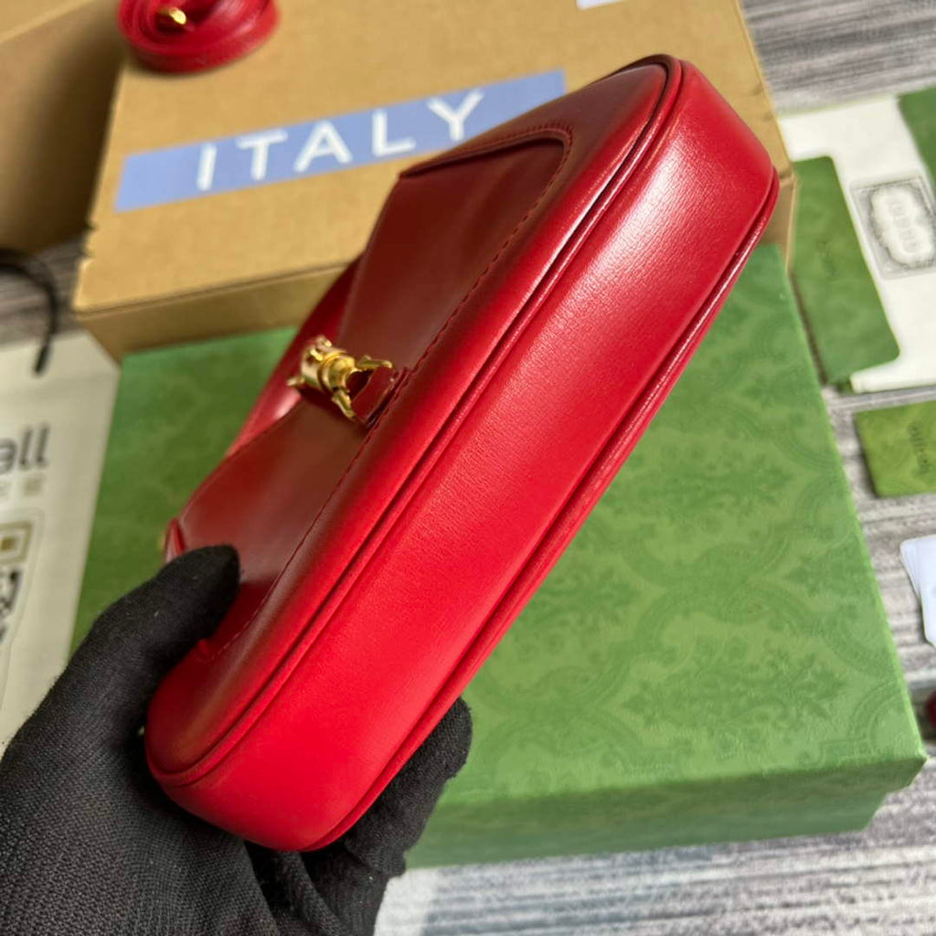 Gucci 637091 Jackie 1961 mini shoulder bag Red